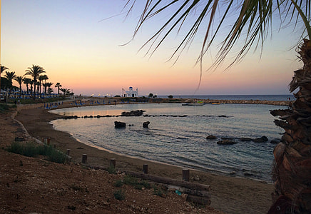 Sunset on the beach in Cyprus thumbnail
