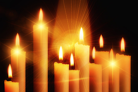 photo of row of lighted candles thumbnail