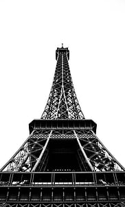 worm's eye view of Eiffel tower thumbnail