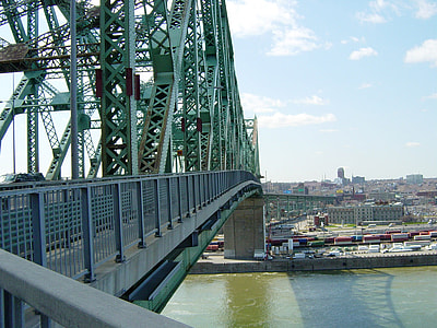 View from the Jacques-Cartier Bridge in Montreal, Quebec, Canada thumbnail