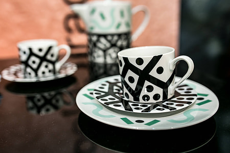Collection of fancy tea cups thumbnail