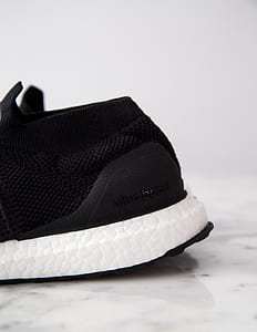 unpaired black adidas Ultra Boost shoe thumbnail