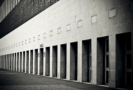 grayscale photography of concrete building thumbnail