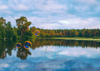 bubble over calm body of water thumbnail