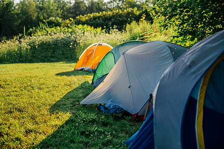Row Of Camping Tents Photo thumbnail