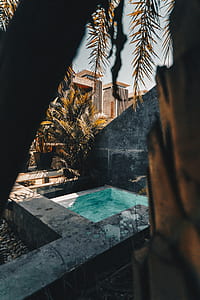 blue water filled swimming pool thumbnail