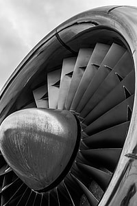 macro photo of plane wing engine fan thumbnail