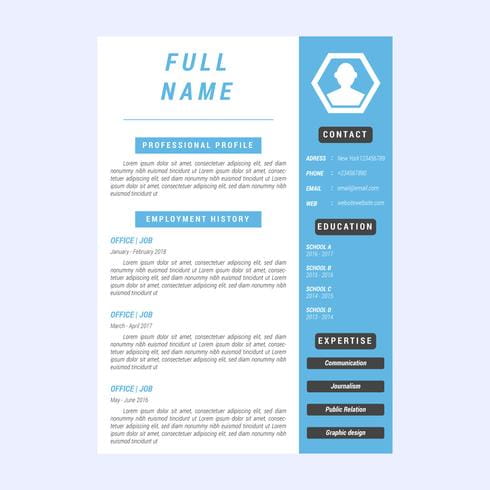 Iconic Corporate Resume Vectors svg, ai, eps file