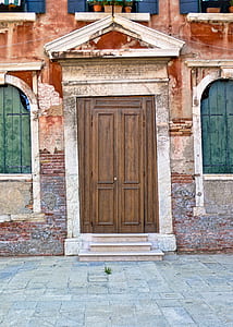 brown wooden close door thumbnail
