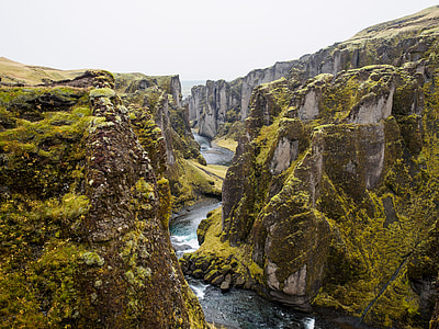 river between rocky cliffs thumbnail