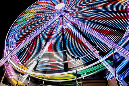Multicolored Ferry's Wheel during Night Time thumbnail