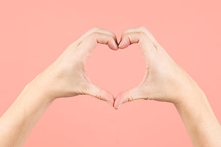 Heart Hands On Pink Photo thumbnail