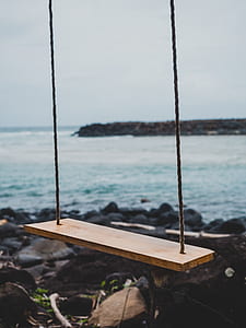 selective focus photograph of brown swing thumbnail