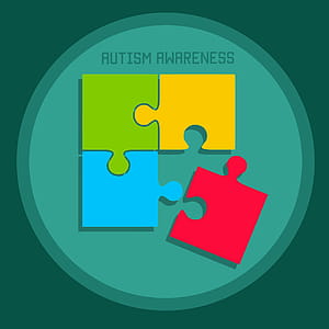 Illustration of puzzle pieces representing autism. thumbnail
