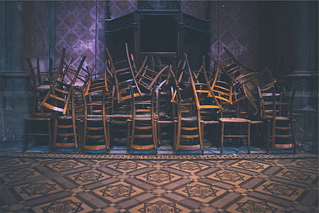 brown wooden chair lot thumbnail