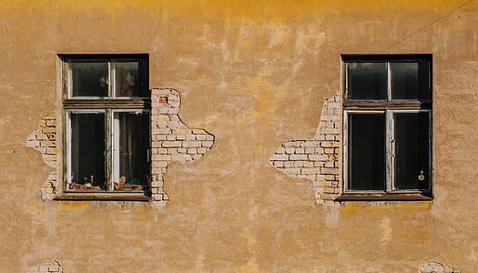 brown wooden framed glass window thumbnail