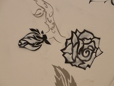 two black roses sketch thumbnail