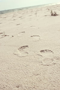 sand with footprints thumbnail