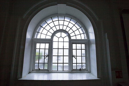 white framed clear glass window thumbnail