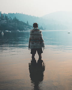 cold, nature, man, water thumbnail