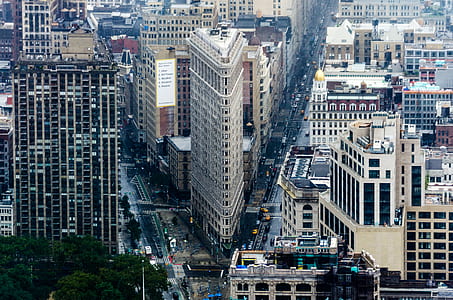 aerial view photography Flatiron Building, New York thumbnail