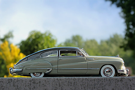 classic brown sedan die-cast metal scale model thumbnail