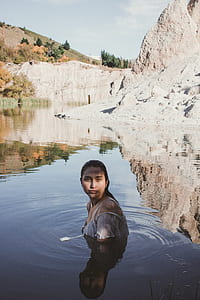 woman soaked in water thumbnail