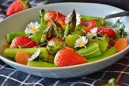 fruit salad on white ceramic plate thumbnail