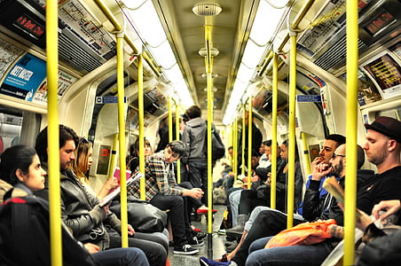 group of people rides in train thumbnail
