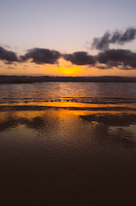sea under clear sky during golden hour thumbnail