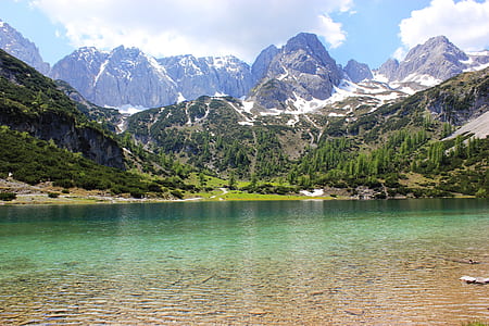 body of water and mountains ahead thumbnail