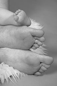 grayscale photography of human feet thumbnail