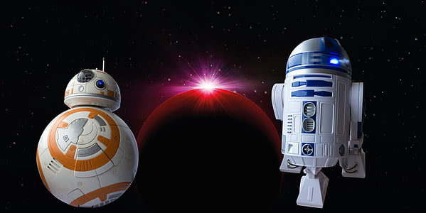 BB-8 and R2-D2 wallpaper thumbnail