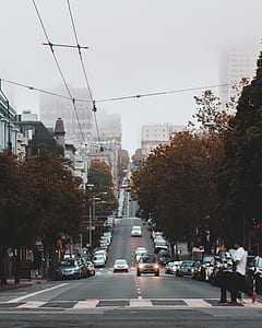 person crossing road during daytime thumbnail