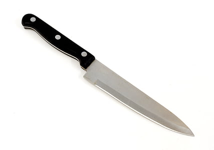 black-handled kitchen knife thumbnail