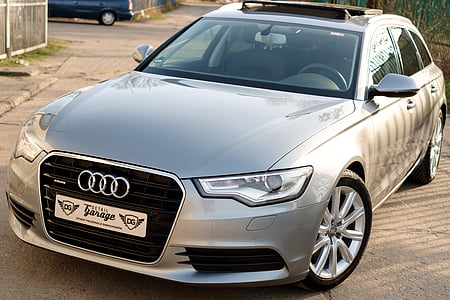 silver Audi car thumbnail