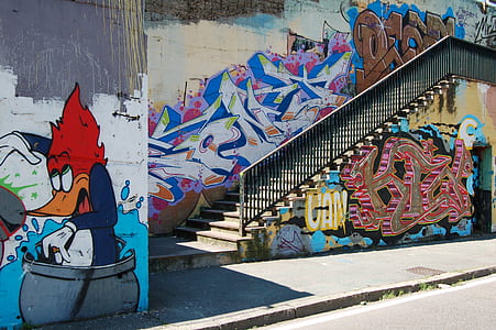 wall with graffiti during daytime thumbnail