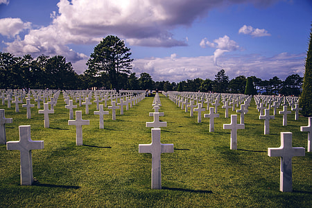 Graveyard with crosses as grave markers thumbnail