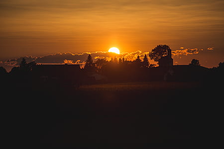 photo of mountain during golden hour thumbnail