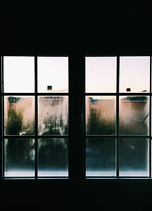 two clear glass windows with white frame thumbnail