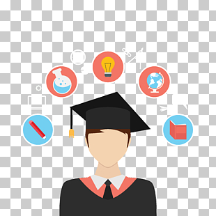 Student Learning Education, Students, academic regalia illustration PNG clipart