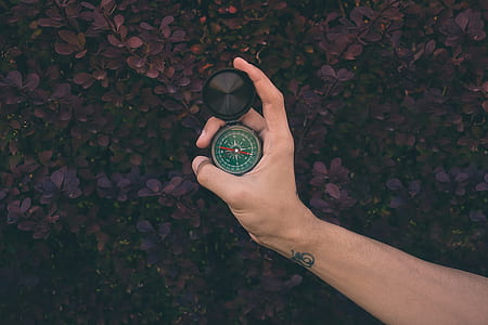 person holding compass outsde thumbnail