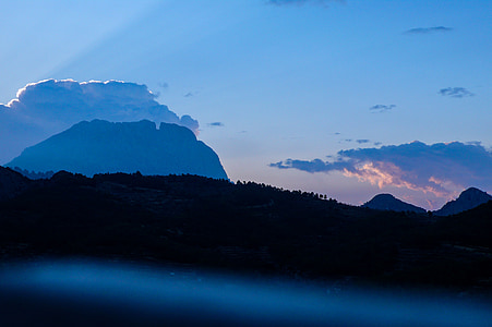 silhouette photography of hills thumbnail
