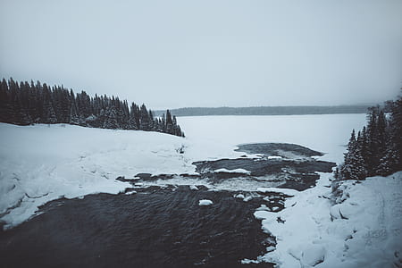 river covered with snow thumbnail