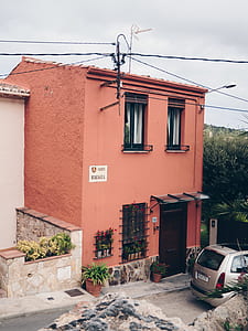 pink concrete 2-storey building thumbnail