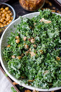green vegetable on plate thumbnail