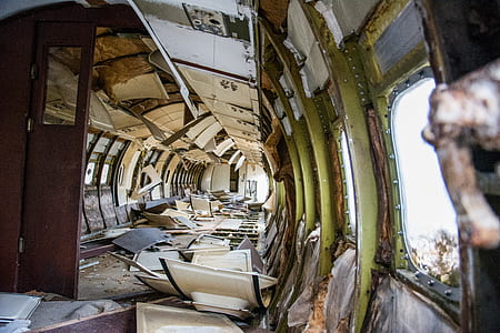 broken, airplane, plane, old thumbnail