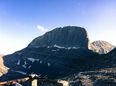 mountain under blue sky thumbnail