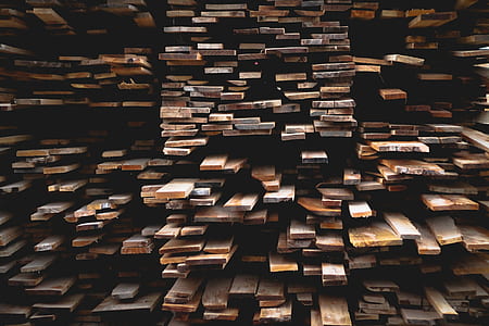 pile of brown wood plank thumbnail