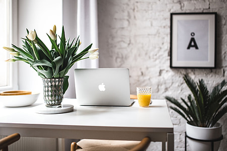 Stylish workspace with Macbook Pro thumbnail